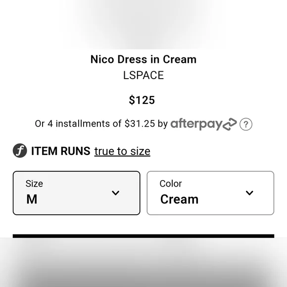 NWT L'Space Nico cut-out midi dress in cream size medium - Picture 5 of 14